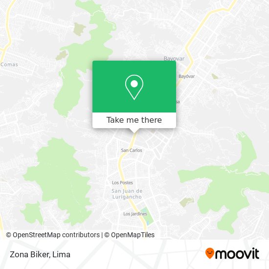 Zona Biker map