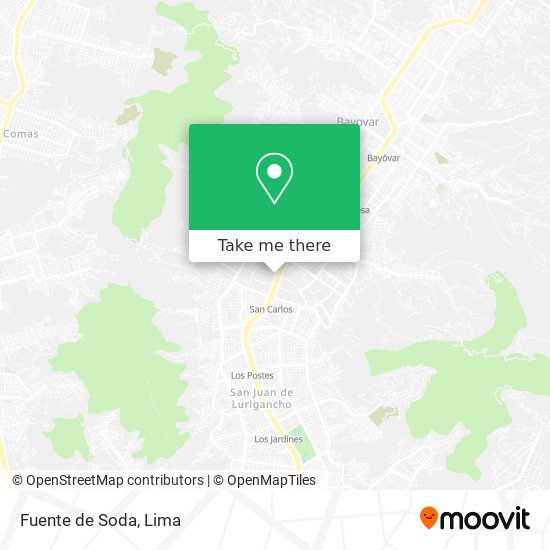 Fuente de Soda map