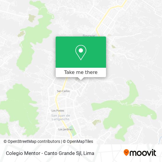 Colegio Mentor - Canto Grande Sjl map