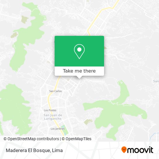 Maderera El Bosque map