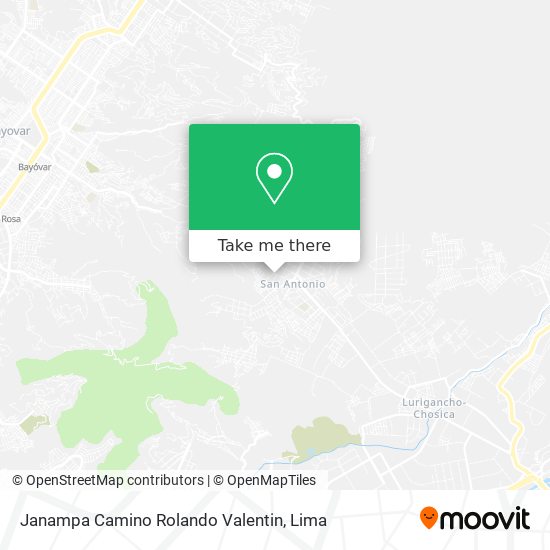 Janampa Camino Rolando Valentin map