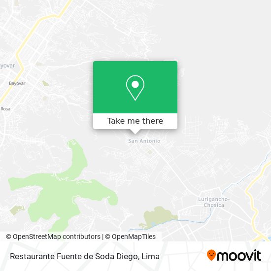 Restaurante Fuente de Soda Diego map