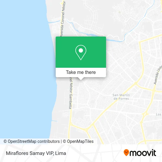 Miraflores Samay VIP map