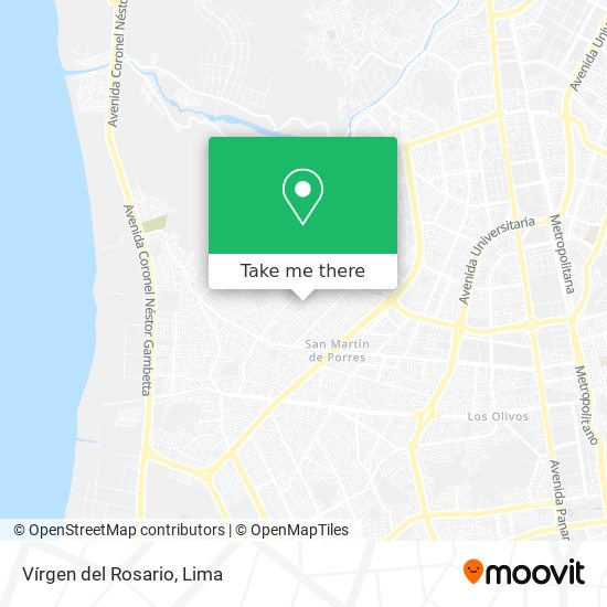 Vírgen del Rosario map