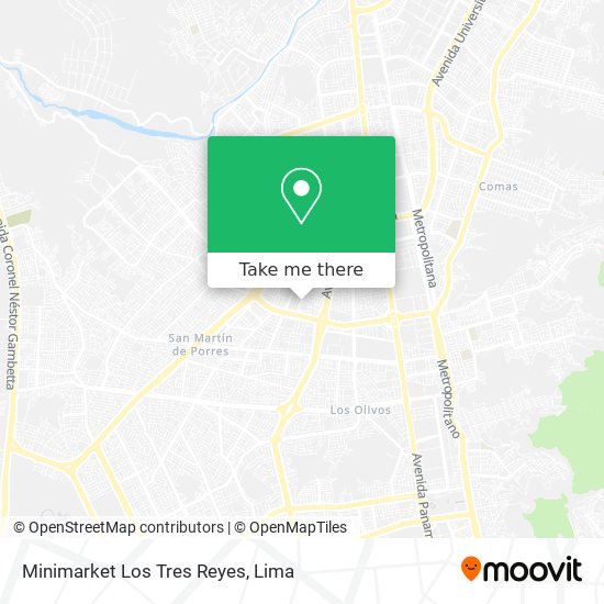 Mapa de Minimarket Los Tres Reyes