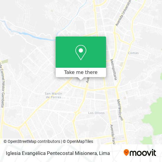 Mapa de Iglesia Evangélica Pentecostal Misionera