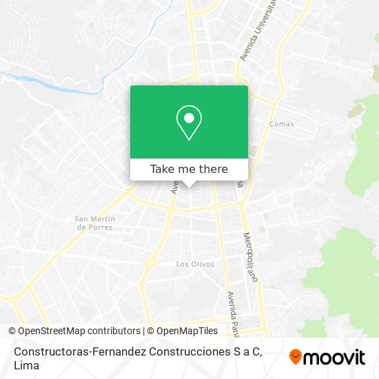 Mapa de Constructoras-Fernandez Construcciones S a C