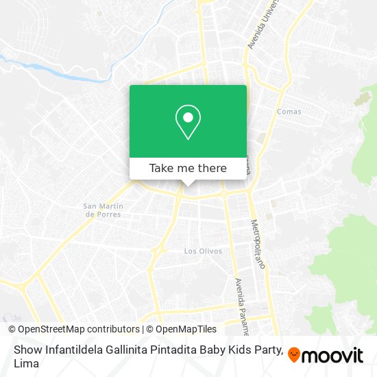 Show Infantildela Gallinita Pintadita Baby Kids Party map