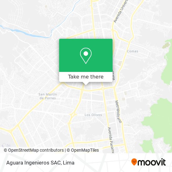 Mapa de Aguara Ingenieros SAC