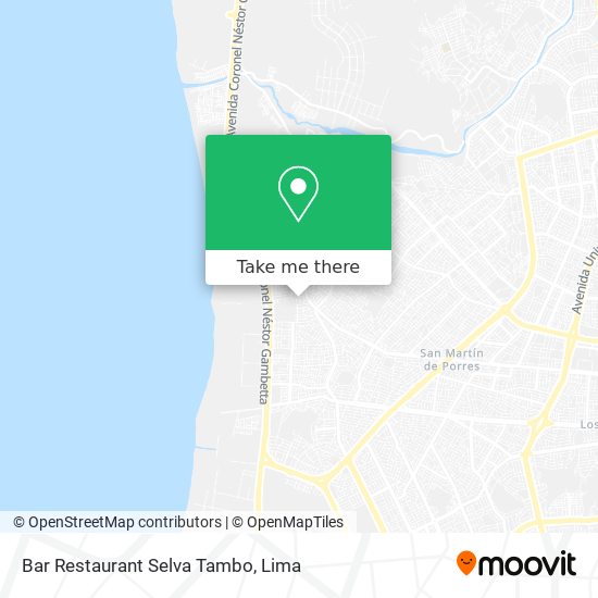 Mapa de Bar Restaurant Selva Tambo