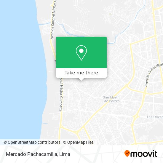 Mercado Pachacamilla map