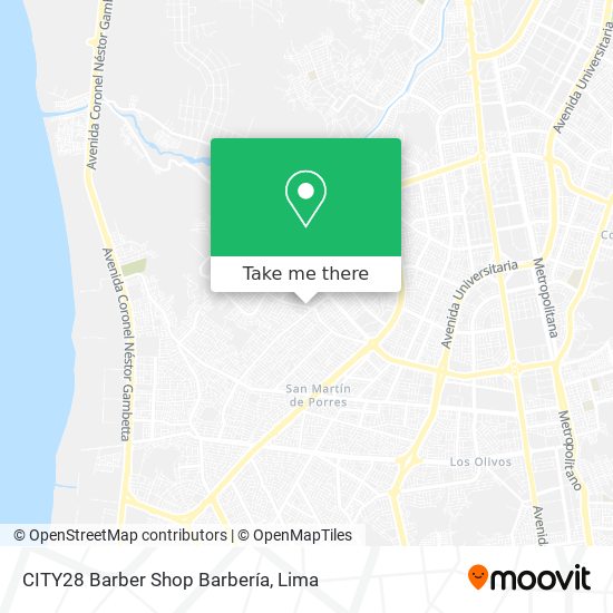 Mapa de CITY28 Barber Shop Barbería