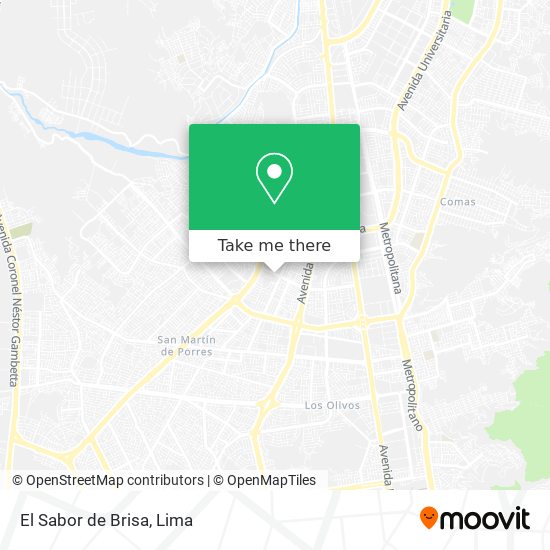 Mapa de El Sabor de Brisa