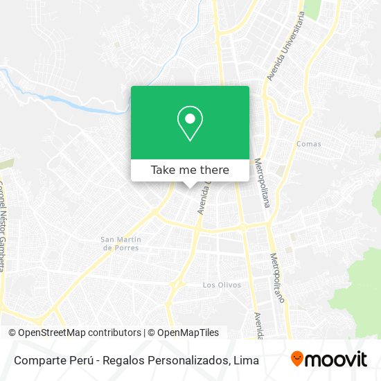 Comparte Perú - Regalos Personalizados map