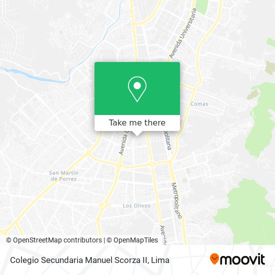 Colegio Secundaria Manuel Scorza II map