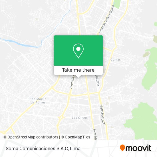 Soma Comunicaciones S.A.C map