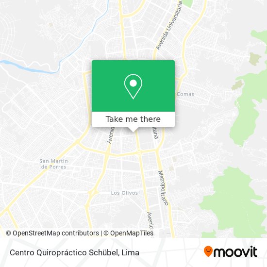 Mapa de Centro Quiropráctico Schübel