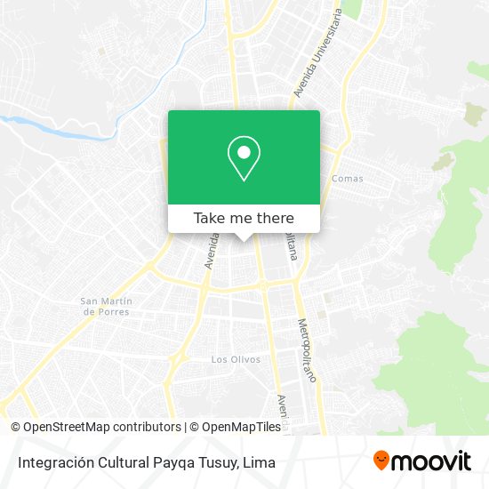 Integración Cultural Payqa Tusuy map