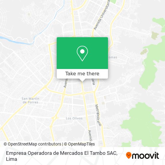 Empresa Operadora de Mercados El Tambo SAC map