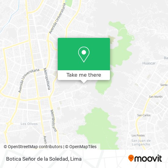 Botica Señor de la Soledad map