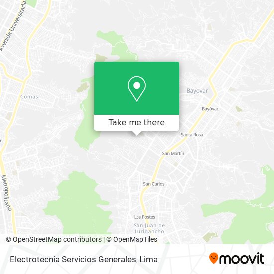 Mapa de Electrotecnia Servicios Generales