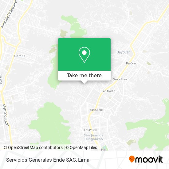 Servicios Generales Ende SAC map