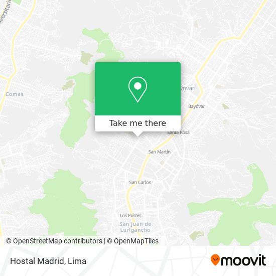 Hostal Madrid map