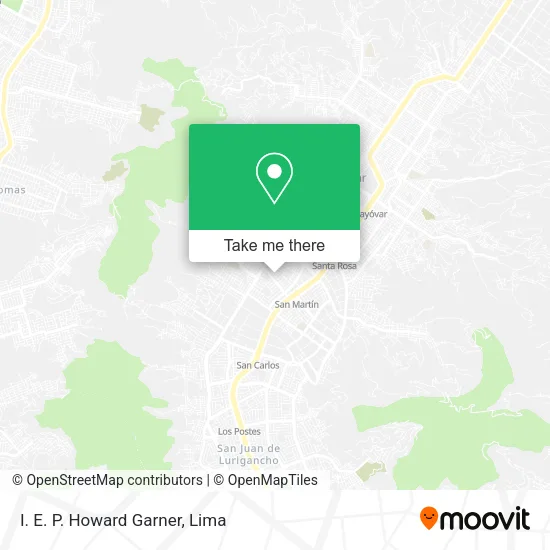Mapa de I. E. P. Howard Garner