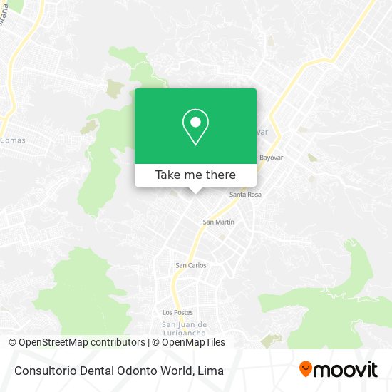 Mapa de Consultorio Dental Odonto World