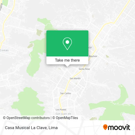 Casa Musical La Clave map