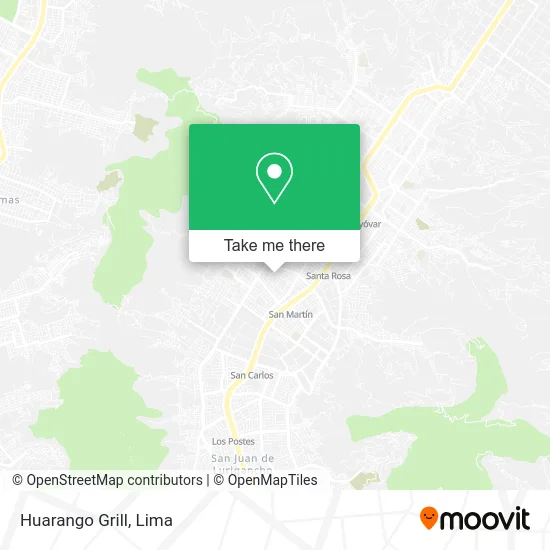 Huarango Grill map