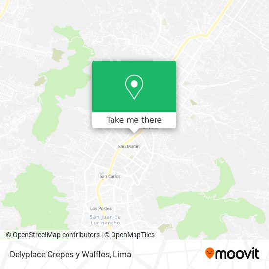 Delyplace Crepes y Waffles map