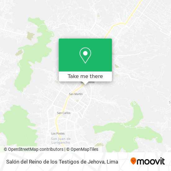 Salón del Reino de los Testigos de Jehova map