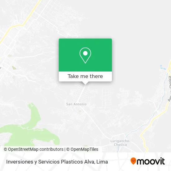 Inversiones y Servicios Plasticos Alva map