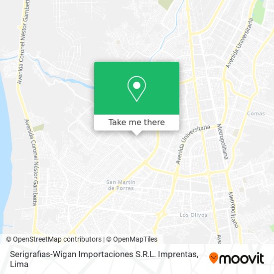 Mapa de Serigrafias-Wigan Importaciones S.R.L. Imprentas