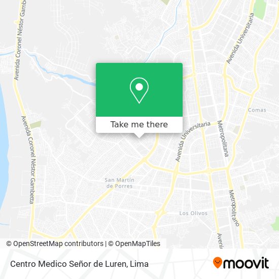 Centro Medico Señor de Luren map