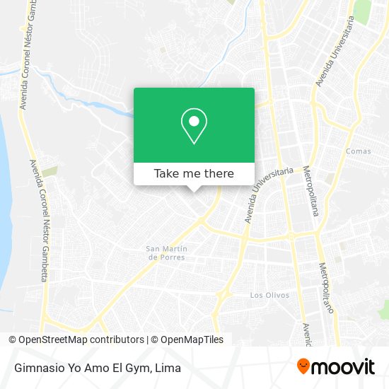 Gimnasio Yo Amo El Gym map