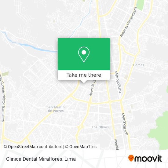 Mapa de Clinica Dental Miraflores
