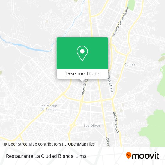 Mapa de Restaurante La Ciudad Blanca