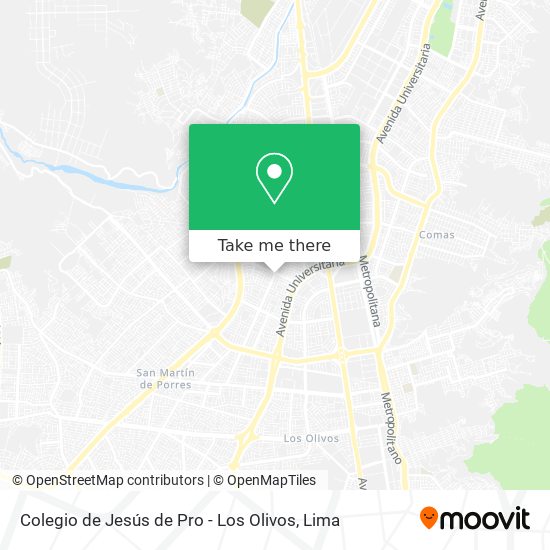 Colegio de Jesús de Pro - Los Olivos map
