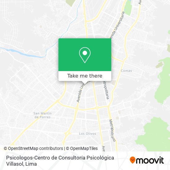 Mapa de Psicologos-Centro de Consultoría Psicológica Villasol