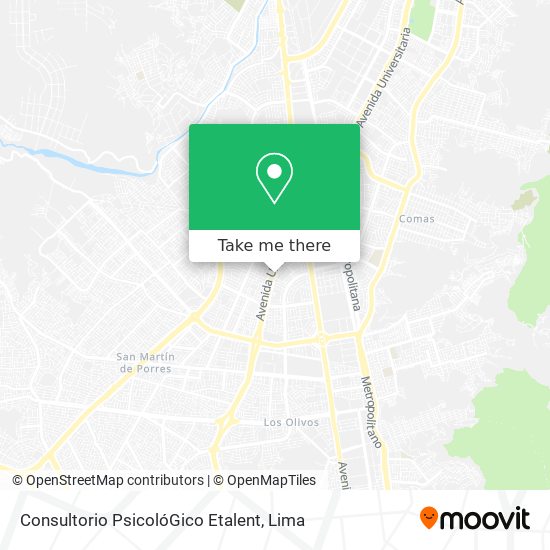 Mapa de Consultorio PsicolóGico Etalent