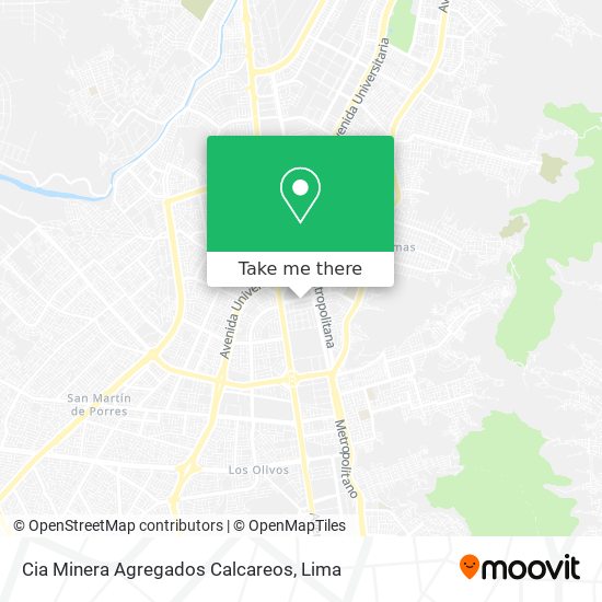 Mapa de Cia Minera Agregados Calcareos