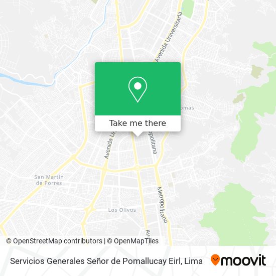 Servicios Generales Señor de Pomallucay Eirl map