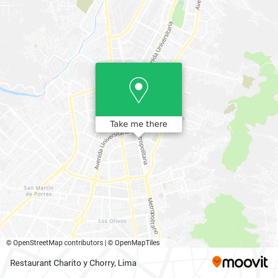 Mapa de Restaurant Charito y Chorry