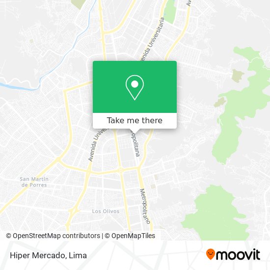 Mapa de Hiper Mercado