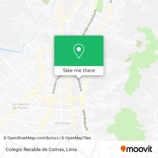 Mapa de Colegio Recalde de Comas