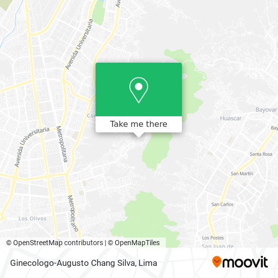 Ginecologo-Augusto Chang Silva map