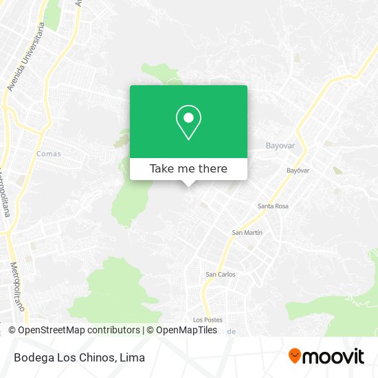 Bodega Los Chinos map