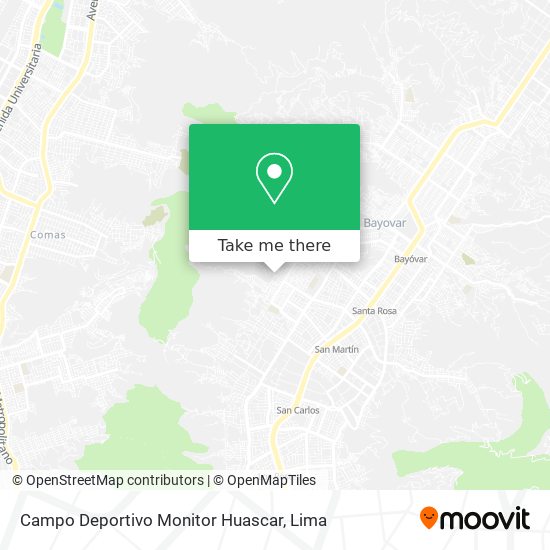 Campo Deportivo Monitor Huascar map